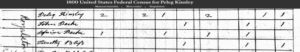 1800 Census Brattleboro, Windham County, Vermont